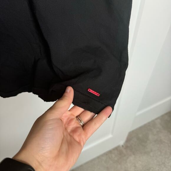 NWT N:Philanthropy Black Distressed Cut Out Short Sleeve T-shirt Size XS - Picture 4 of 6